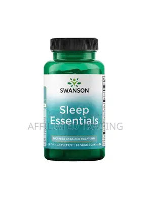 Swanson Sleep Essentials GABA & Melatonin 60 Capsules - Made in USA