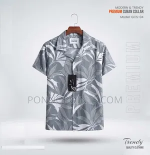 প্রিমিয়াম শর্ট স্লিভ কিউবান কলার শার্ট