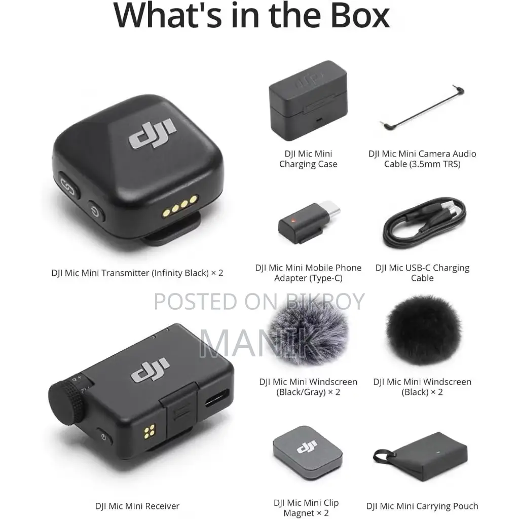 DJI Mic Mini Double 2TX + 1RC