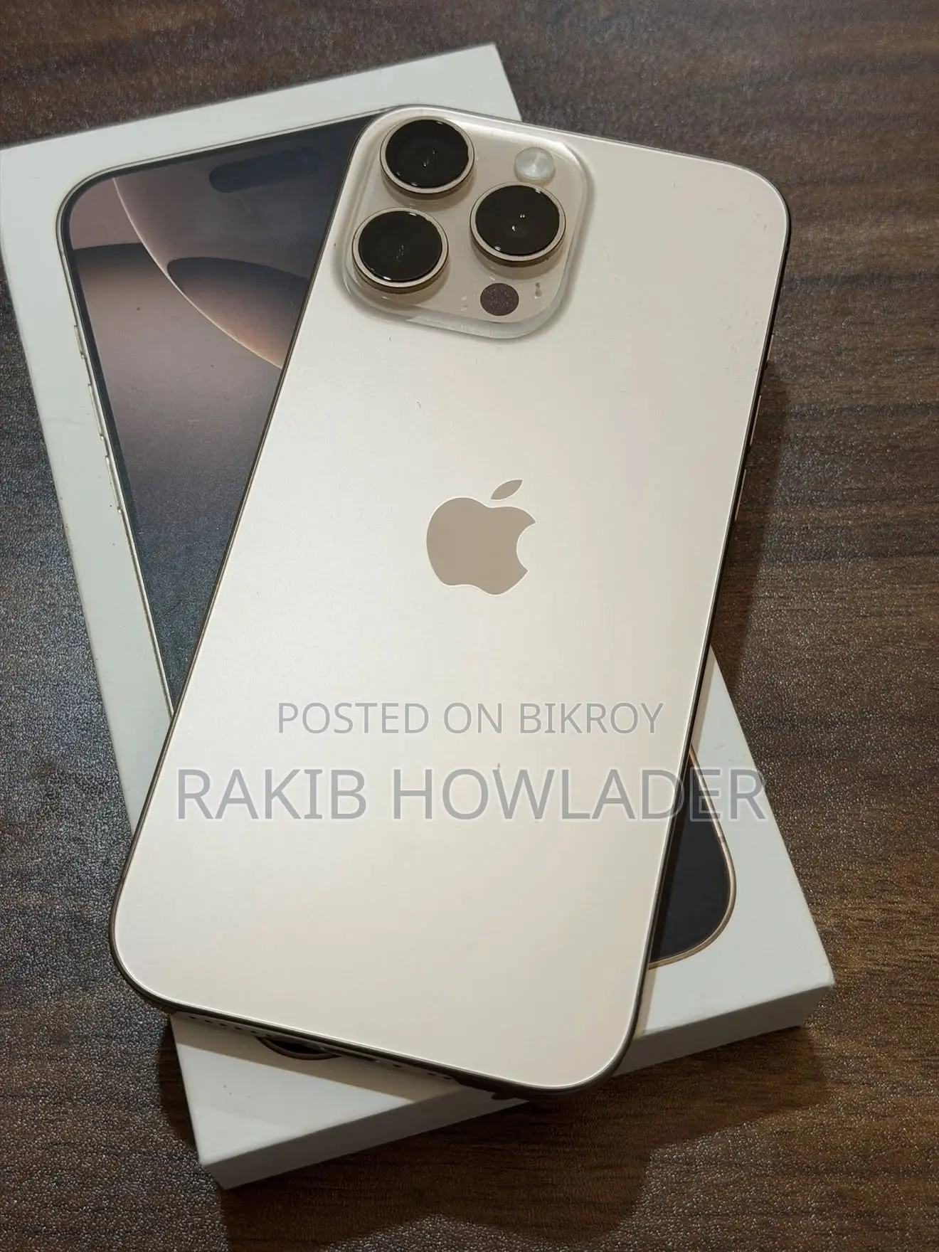 অ্যাপল আইফোন ১৬ প্রো ম্যাক্স ২৫৬ জিবি গোল্ড