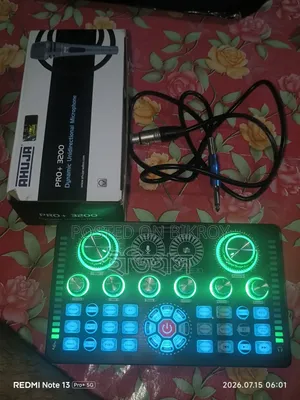 Q7 Sound Card Mixer and Microphone Ahuja Pro+ 3200