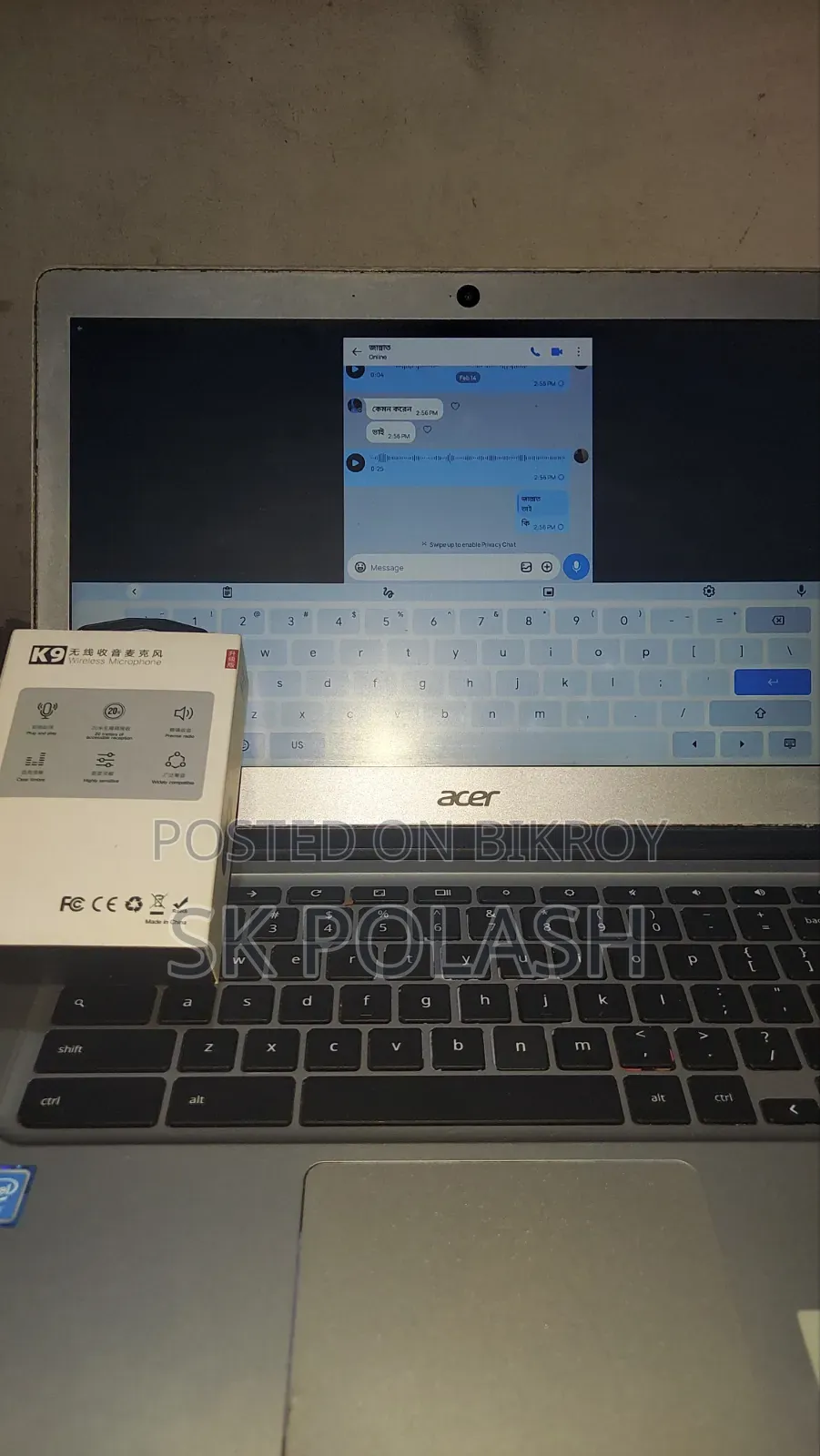 ল্যাপটপ Acer Chromebook Spin 11 CP311 12GB Intel Core I7 HDD+SSD 60GB