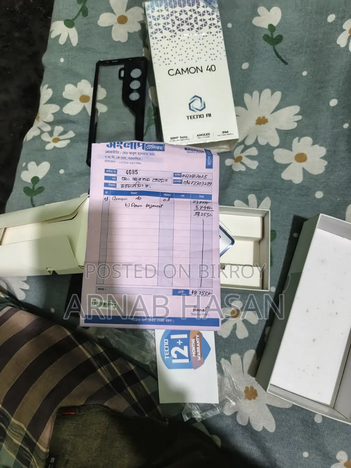 New Tecno Camon 40 256 GB Black
