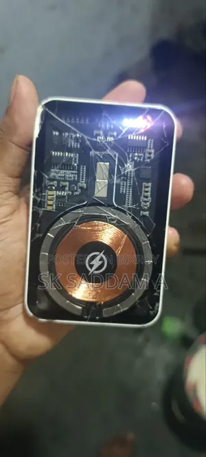 Power bank is still running, no issues except for the glass