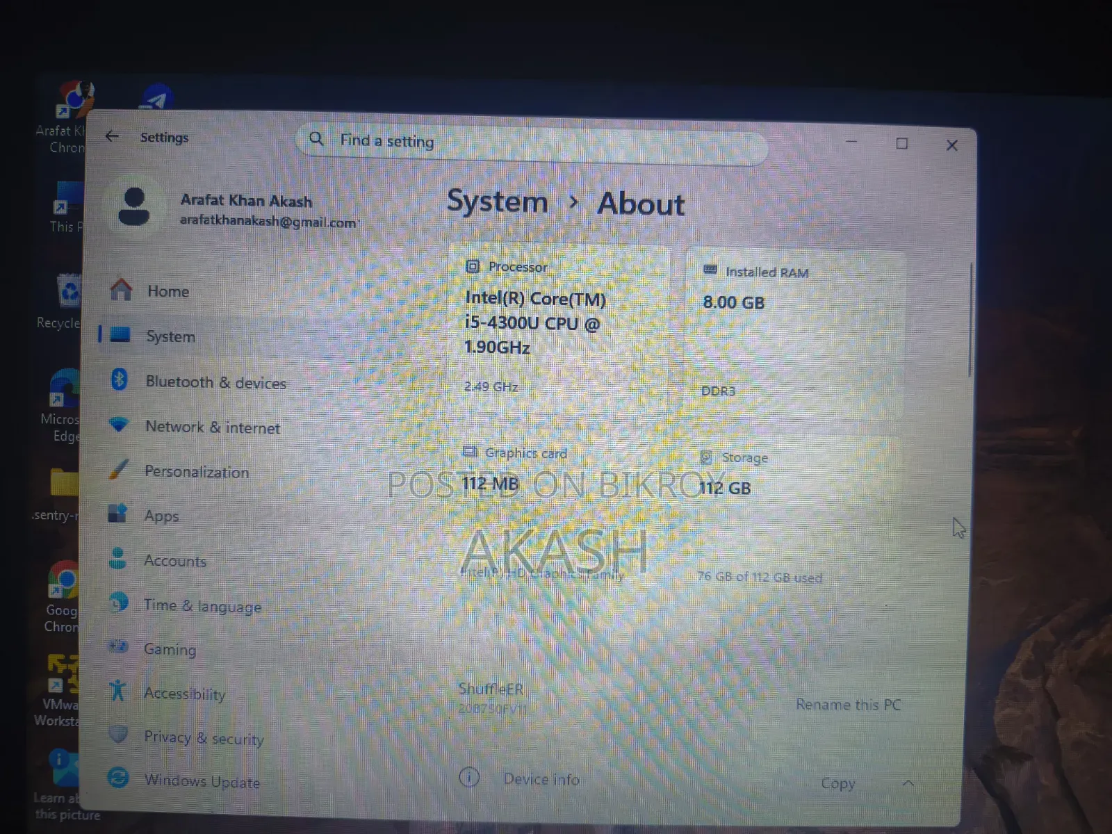 Laptop Lenovo ThinkPad T440 8GB Intel Core I5 SSD 128GB