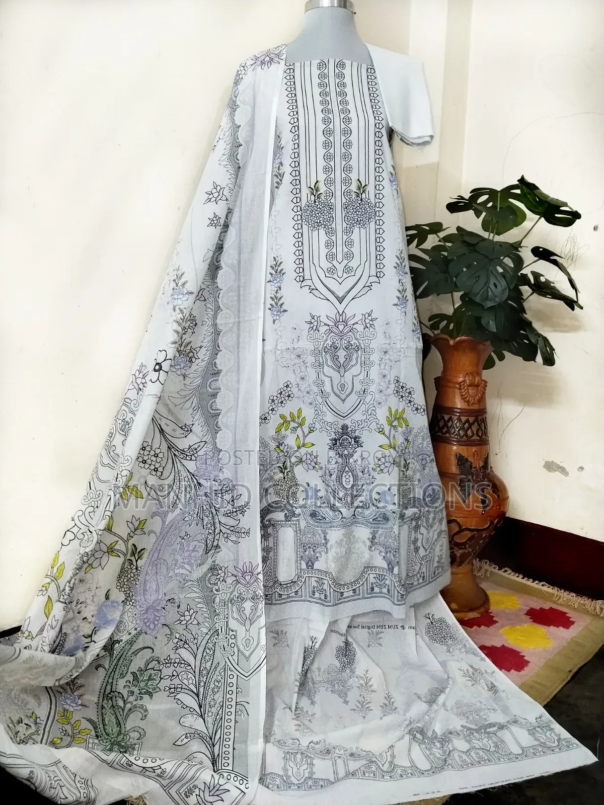 আল হুদা প্রিমিয়াম সুইস লন থ্রি পিস ড্রেস