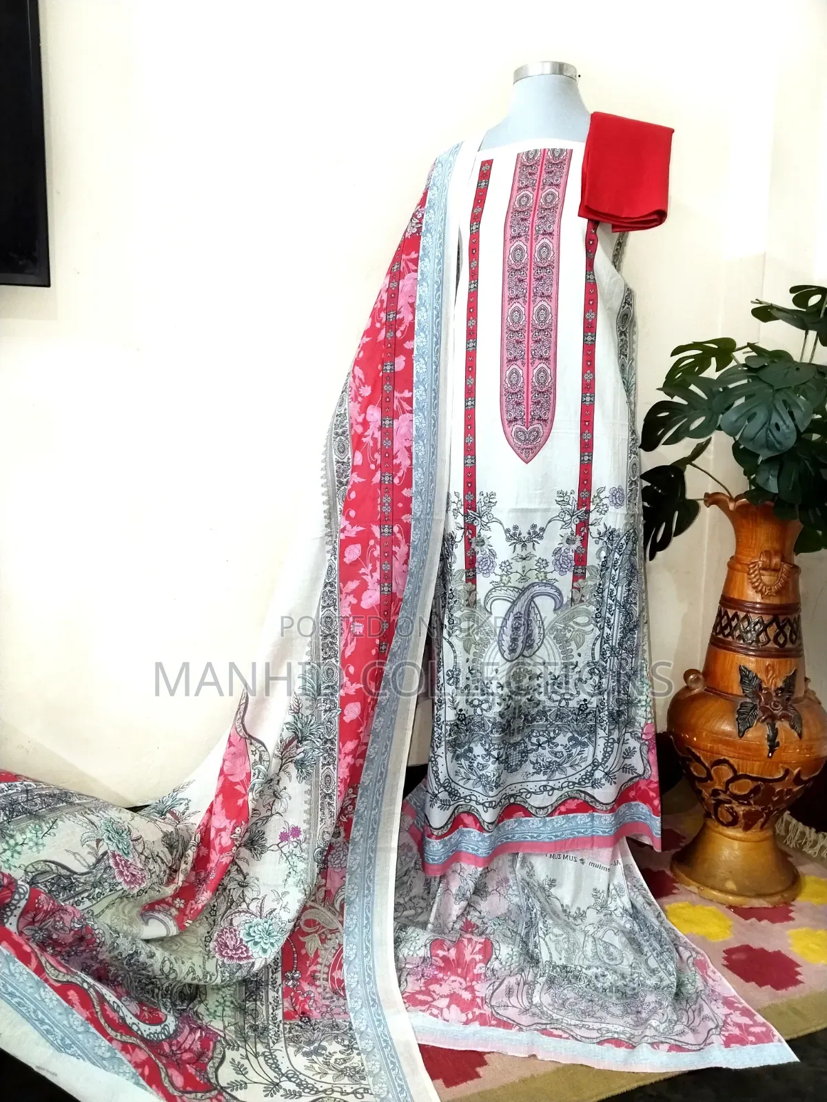 আল হুদা প্রিমিয়াম সুইস লন থ্রি পিস ড্রেস