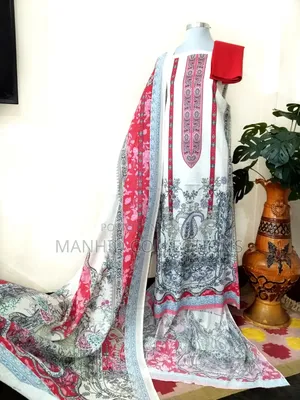 আল হুদা প্রিমিয়াম সুইস লন থ্রি পিস ড্রেস