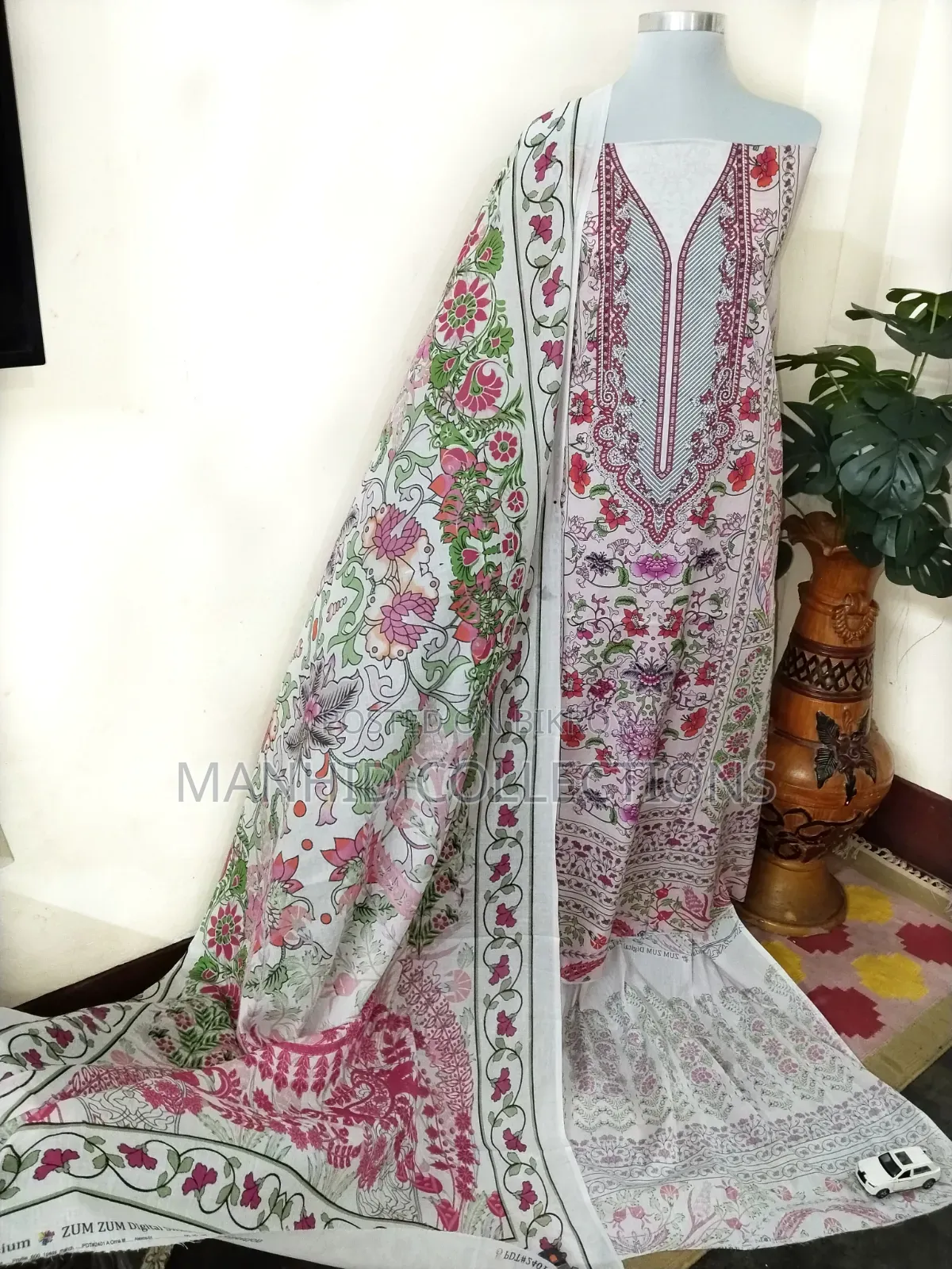 আল হুদা প্রিমিয়াম সুইস লন থ্রি পিস ড্রেস