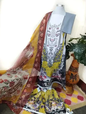 আল হুদা প্রিমিয়াম সুইস লন থ্রি পিস ড্রেস