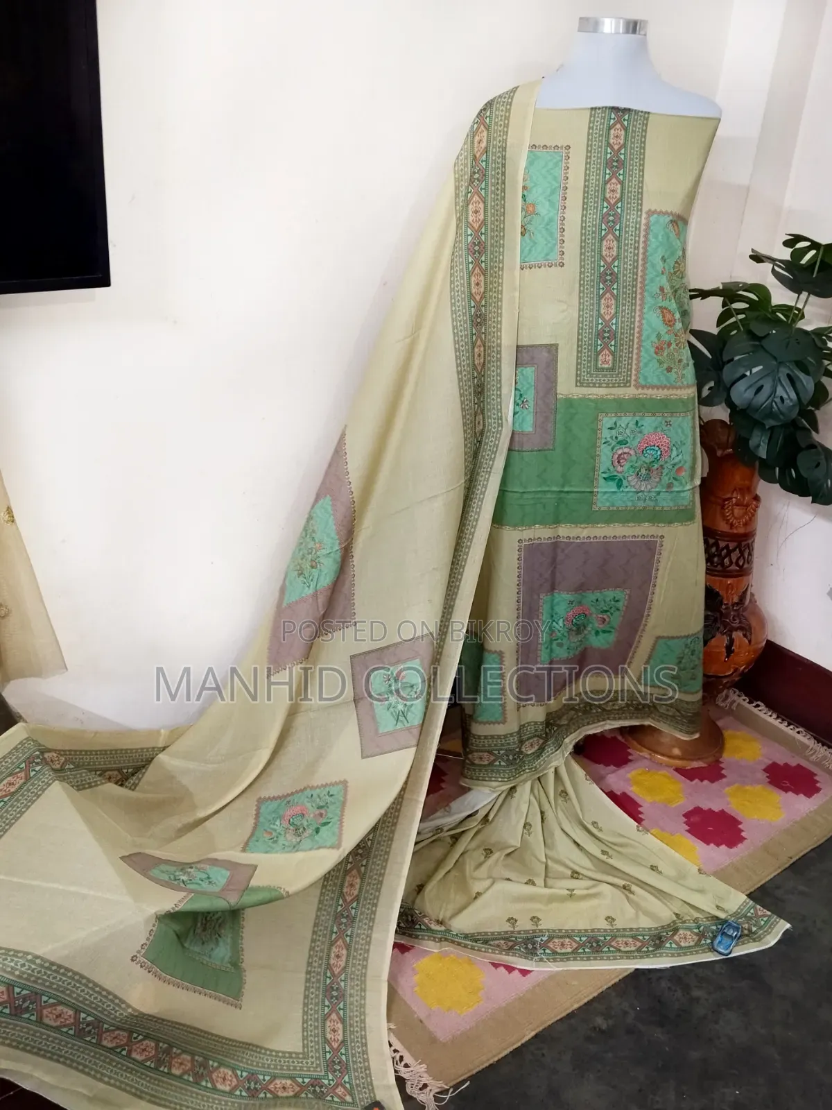 আল হুদা প্রিমিয়াম সুইস লন থ্রি পিস ড্রেস