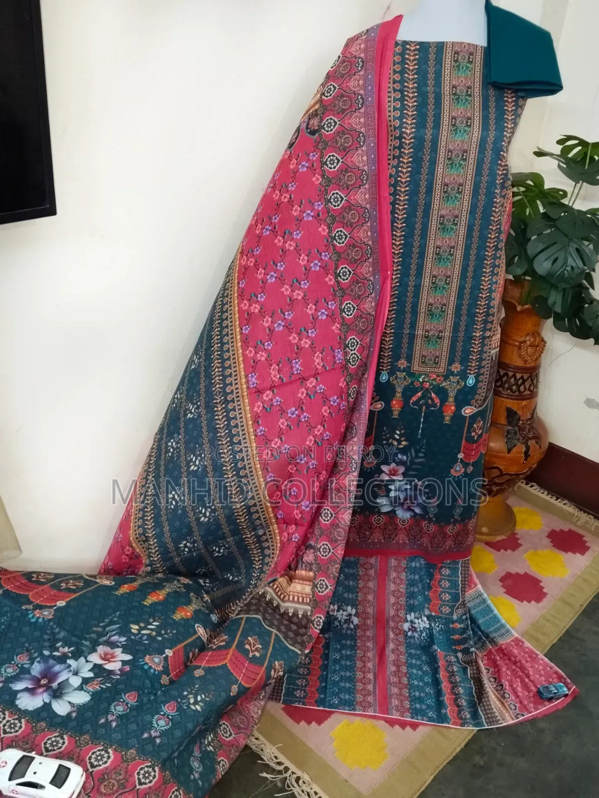 আল হুদা প্রিমিয়াম সুইস লন থ্রি পিস ড্রেস