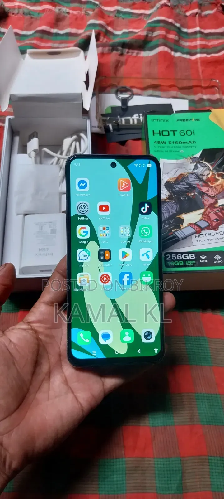 Infinix Hot 60i 256 GB Black