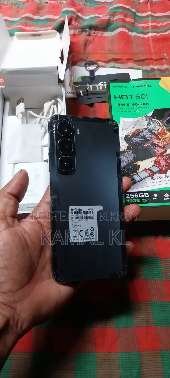 Infinix Hot 60i 256 GB Black