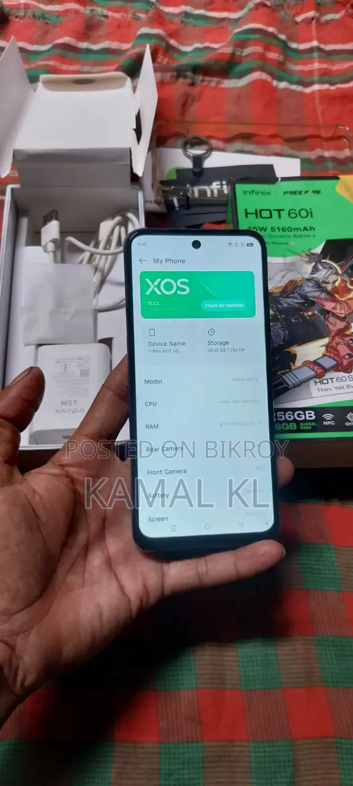 Infinix Hot 60i 256 GB Black