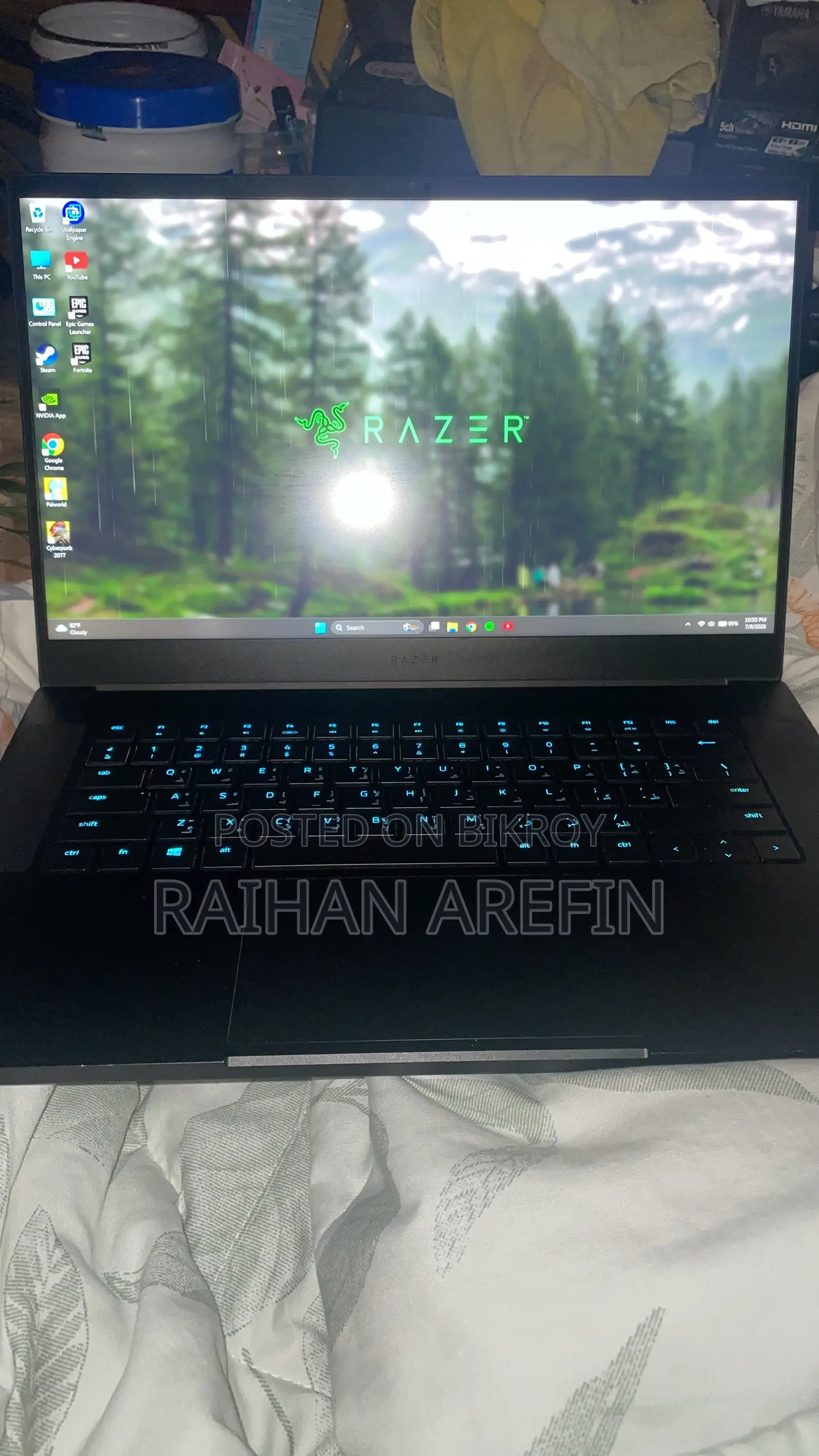 Laptop Razer Blade Advanced 32GB Intel Core i7 SSD 512GB