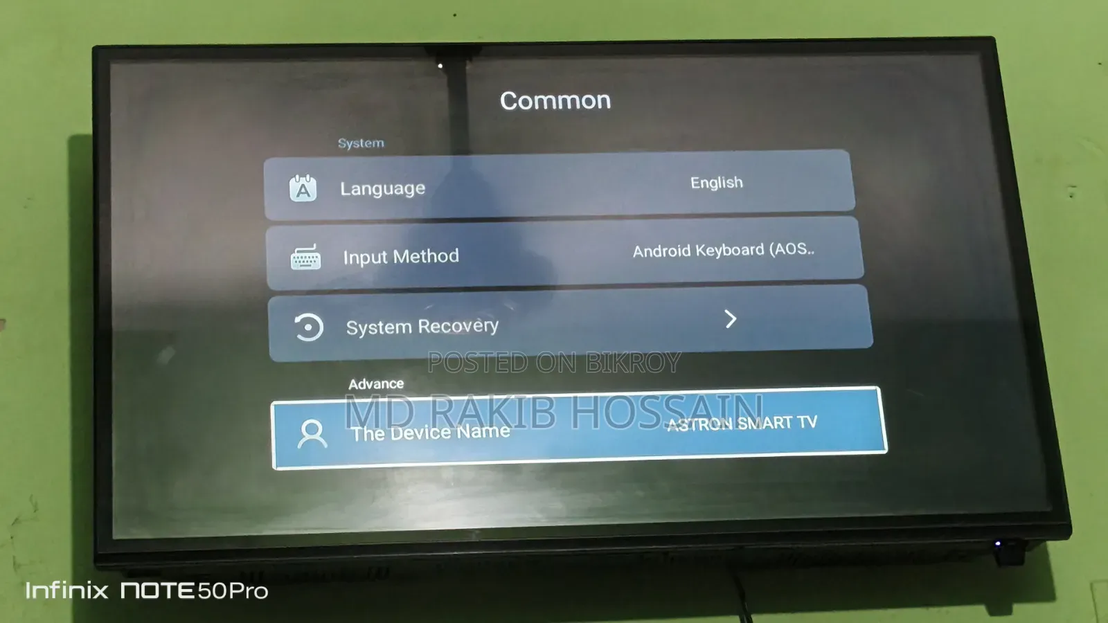 Astron Smart TV 32" Double Glass