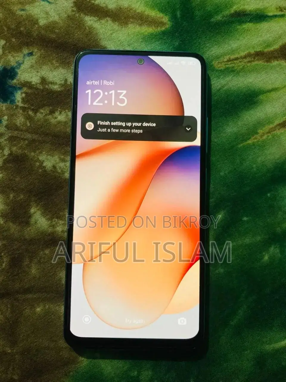 নতুন শাওমি রেডমি নোট ১২ ৫জি ২৫৬ জিবি নীল