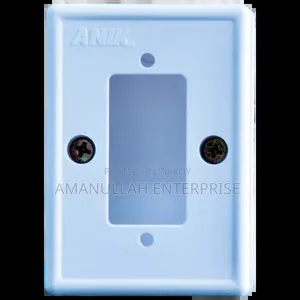 Single Gang Modular Switch Board Cover Plate | 1-Gang White (03 Pcs)