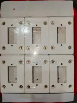 Single Gang Modular Switch Board Cover Plate | 1-Gang White (03 Pcs)