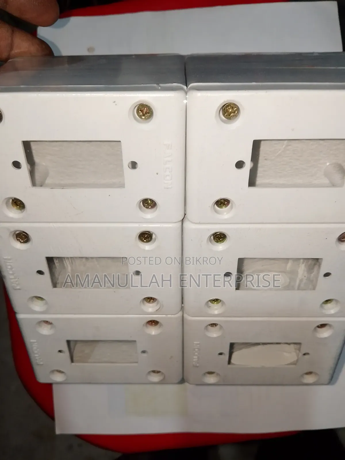 Single Gang Modular Switch Board Cover Plate | 1-Gang White (03 Pcs)
