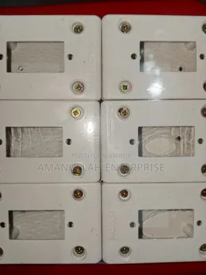 Single Gang Modular Switch Board Cover Plate | 1-Gang White (03 Pcs)