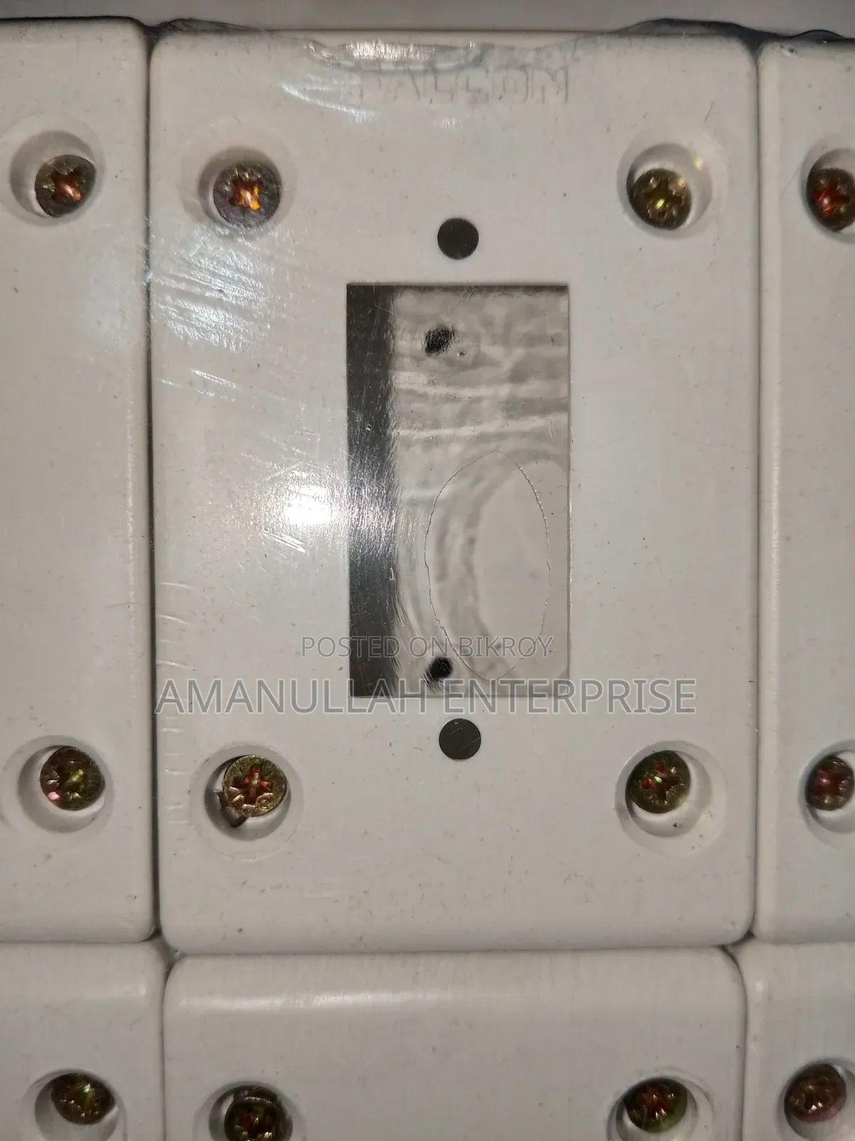 Single Gang Modular Switch Board Cover Plate | 1-Gang White (03 Pcs)