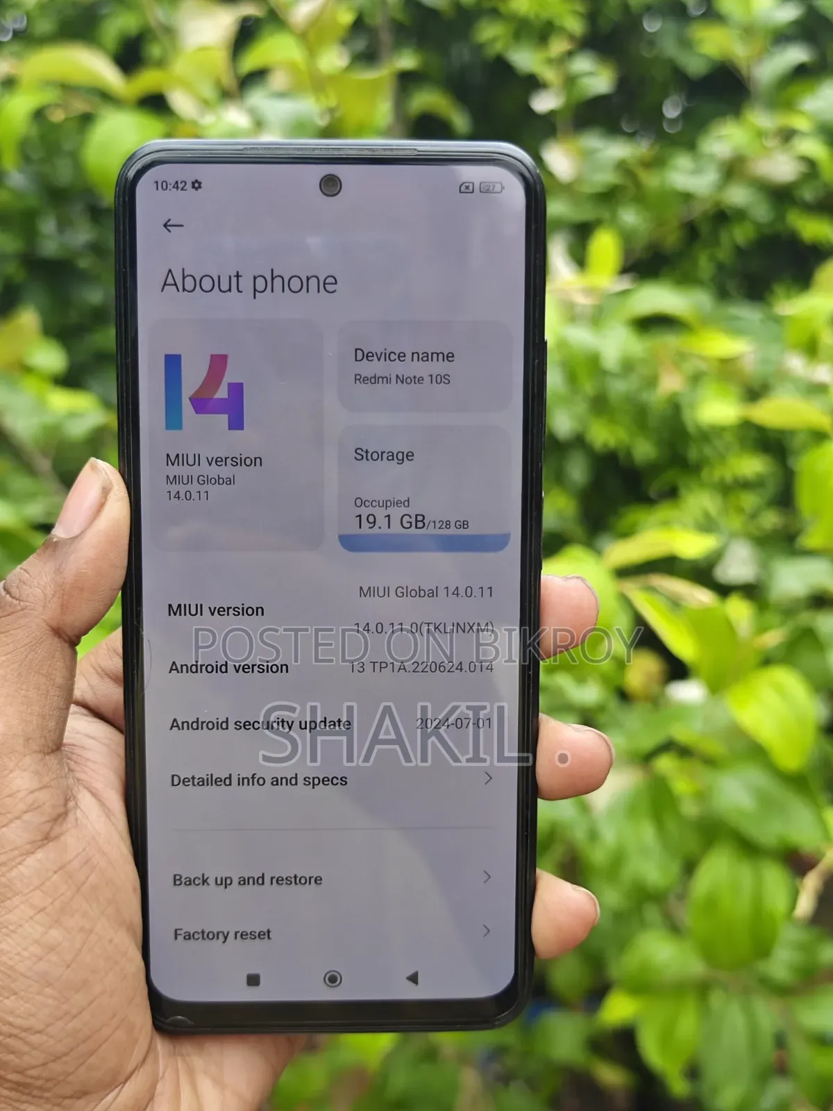 Xiaomi Redmi Note 10S 128 GB Blue