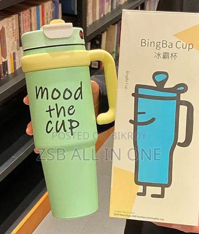 Original BingBa Cup 40oz “Mood the Cup” Insulated Tumbler