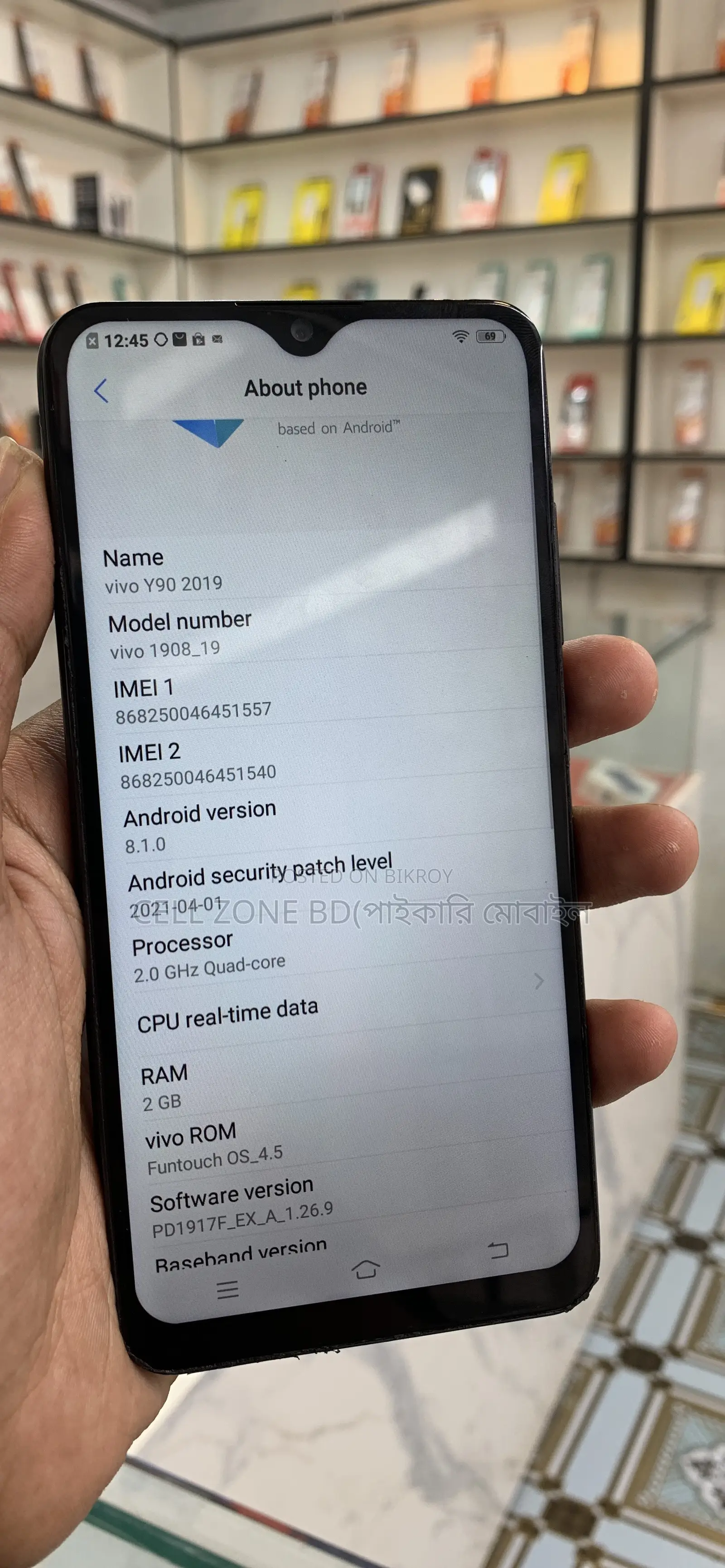 Vivo Y90 32 GB Black