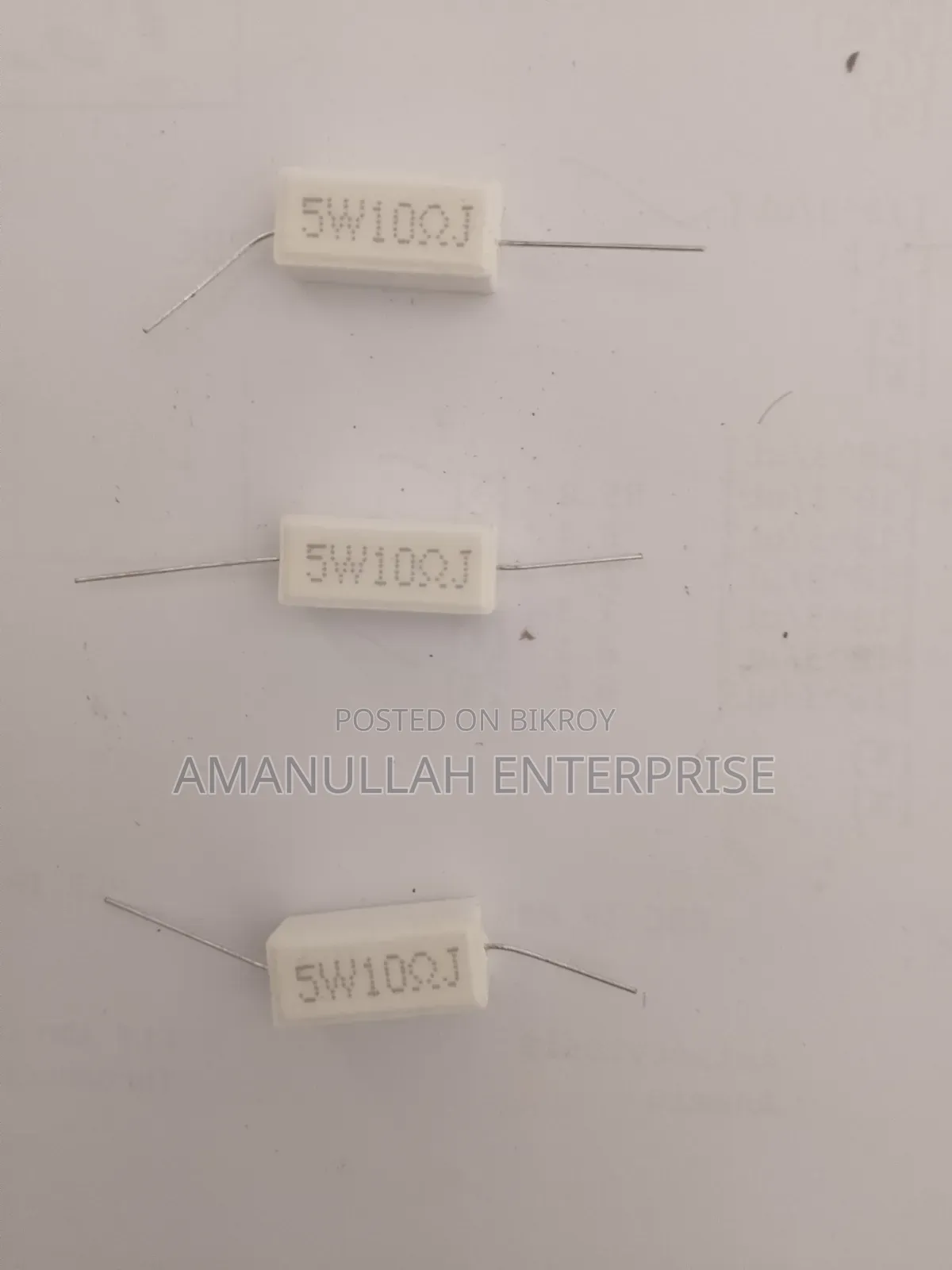 ৫ ওয়াট ১০ ওহম সিরামিক সিমেন্ট রেজিস্টর (5W10RJ) | অনলাইনে কিনুন (০৬ পিস)
