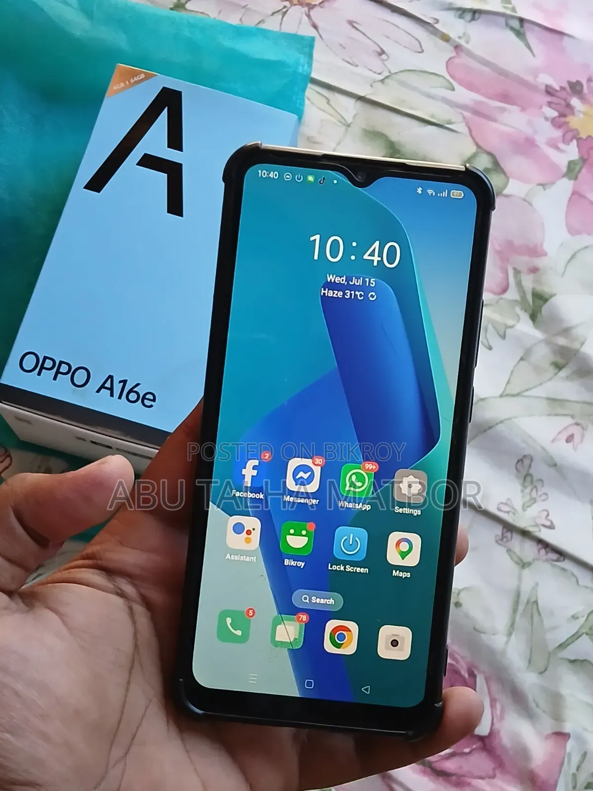 New Oppo A16 64 GB Black