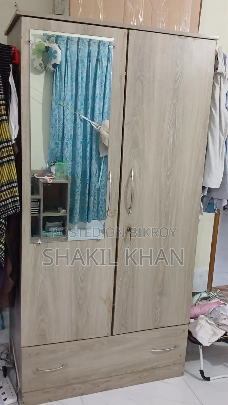 2 Door Melamine Board Wardrobe