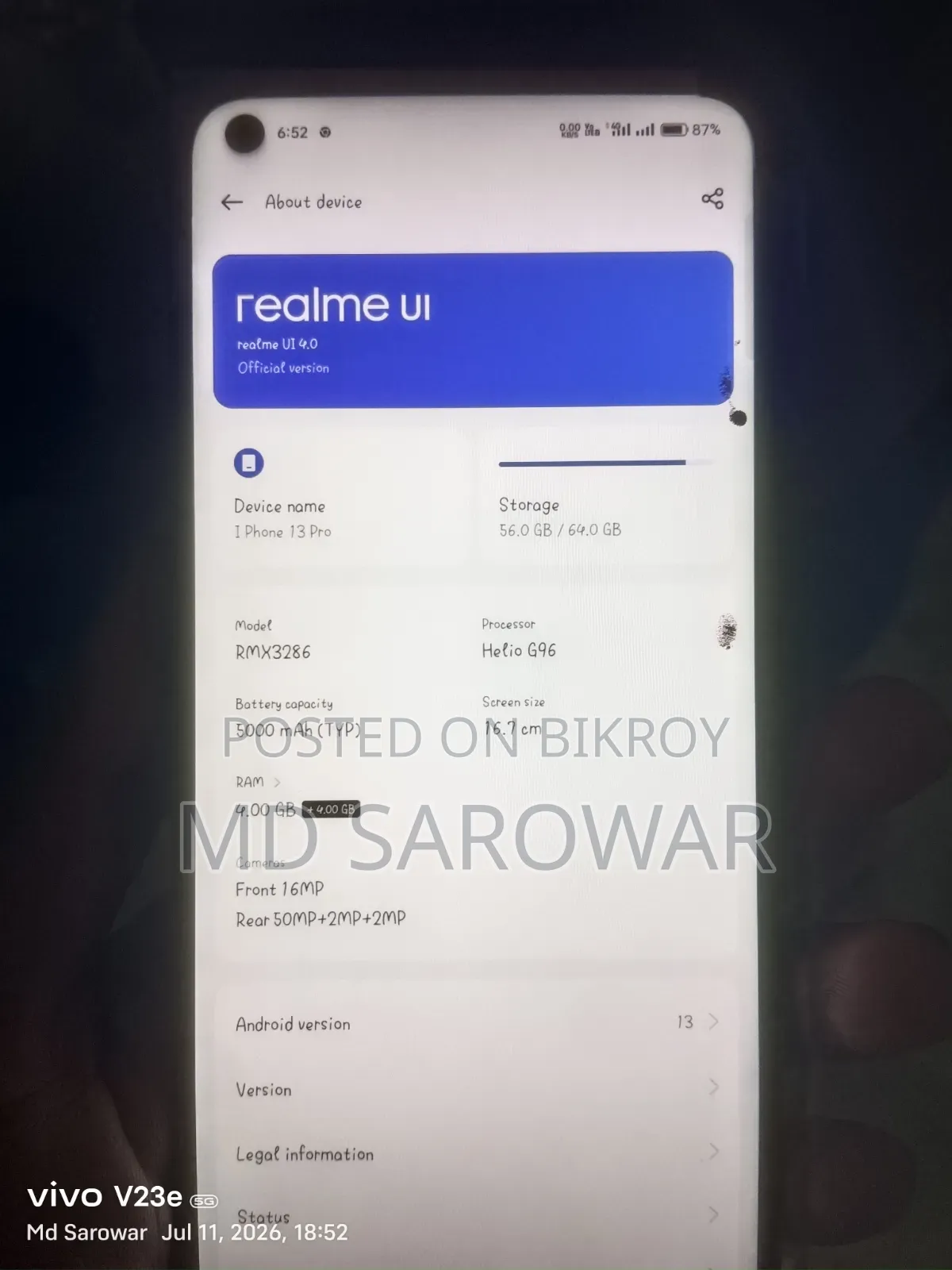 Realme Narzo 50A 64 GB Black