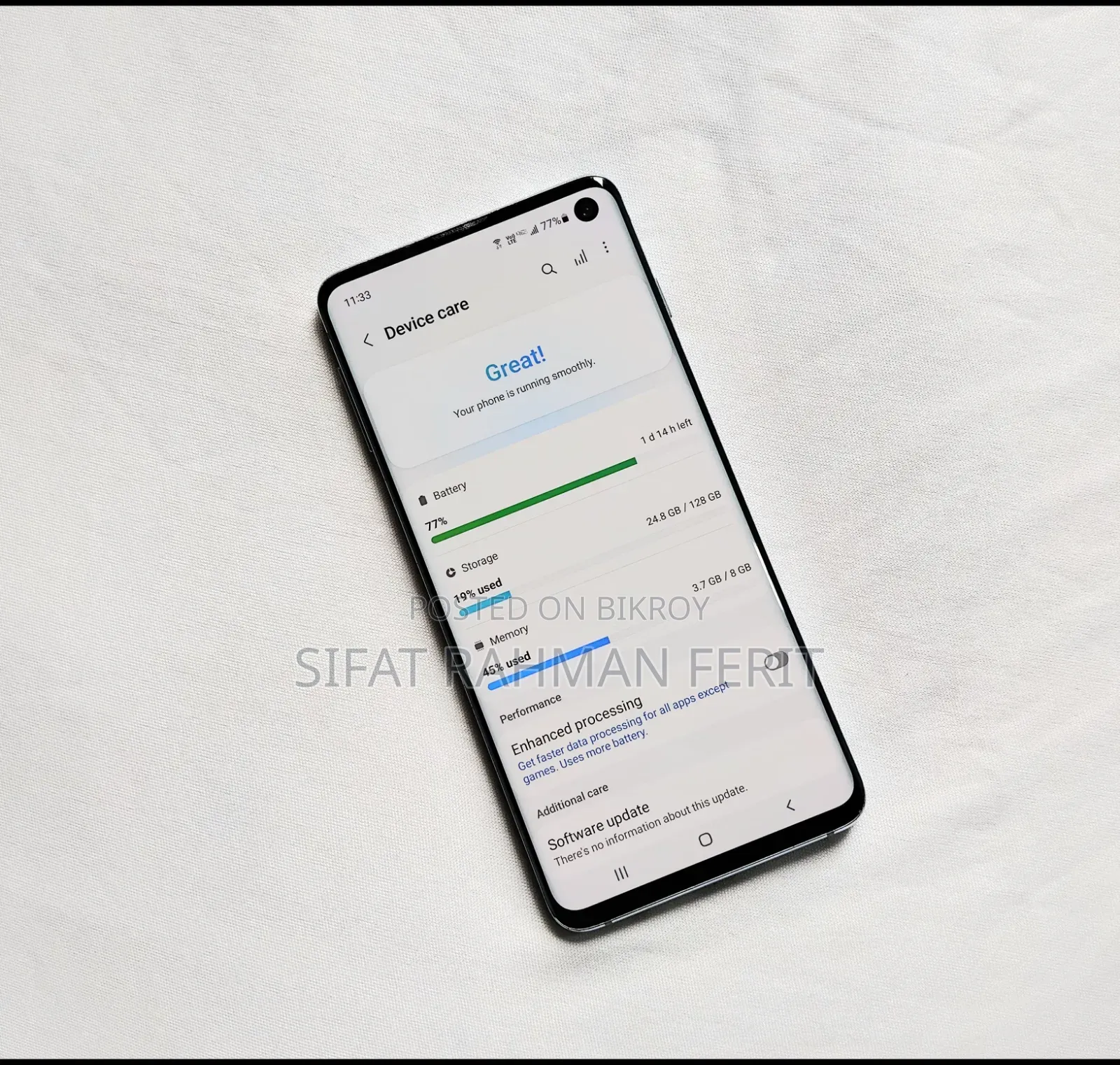 Samsung Galaxy S10 128 GB Blue