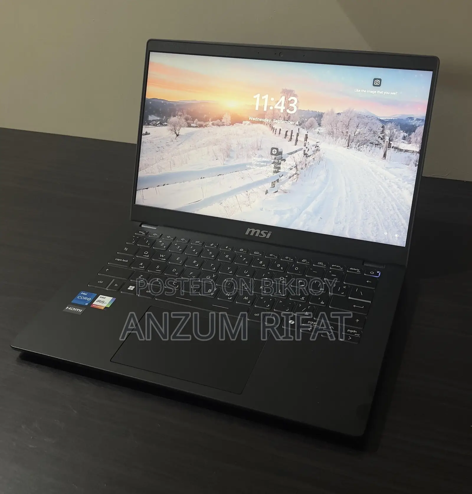Laptop MSI Modern 14 16GB Intel Core i5 SSD 512GB