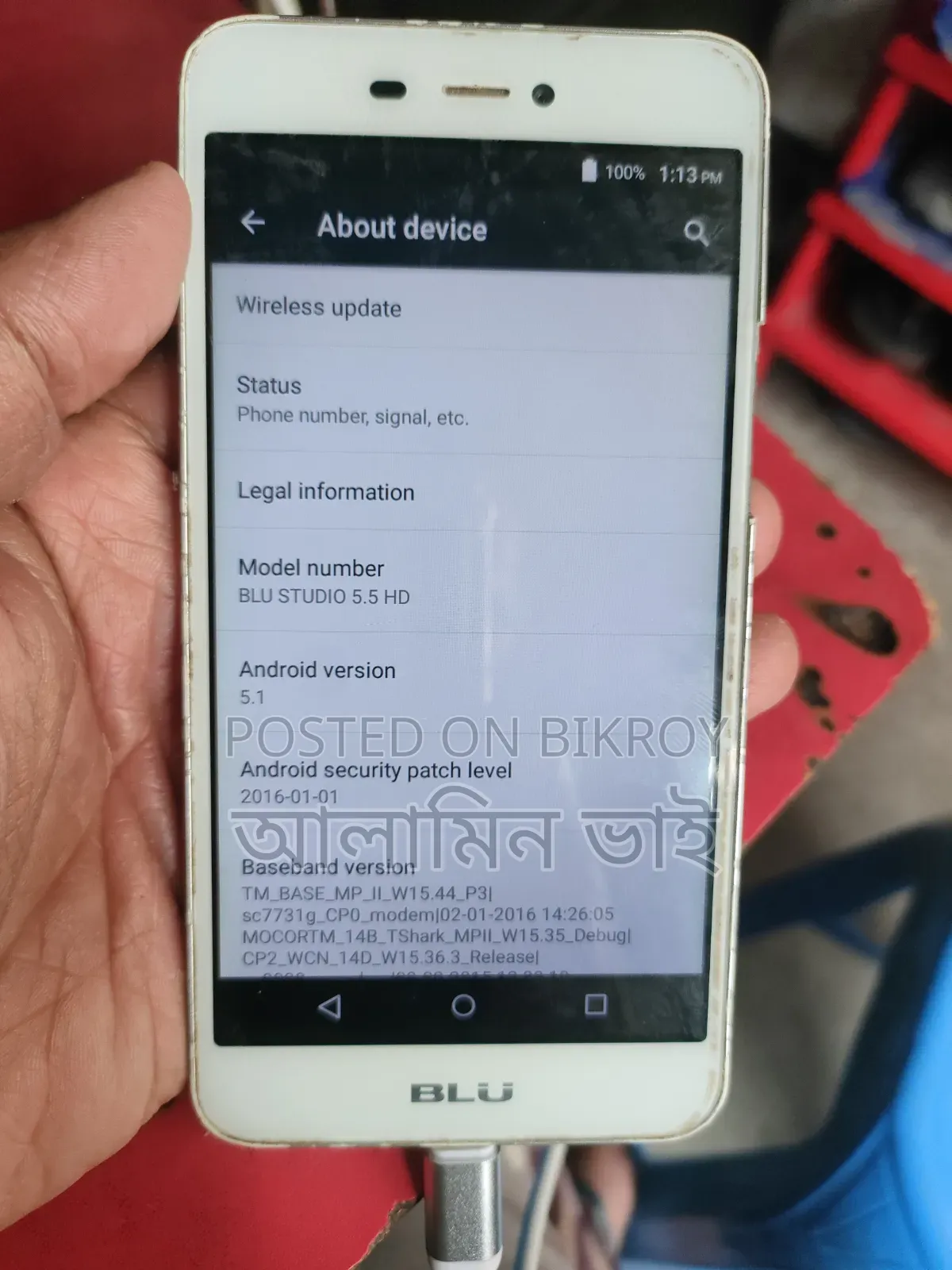BLU Studio 5.5 HD 8 GB White