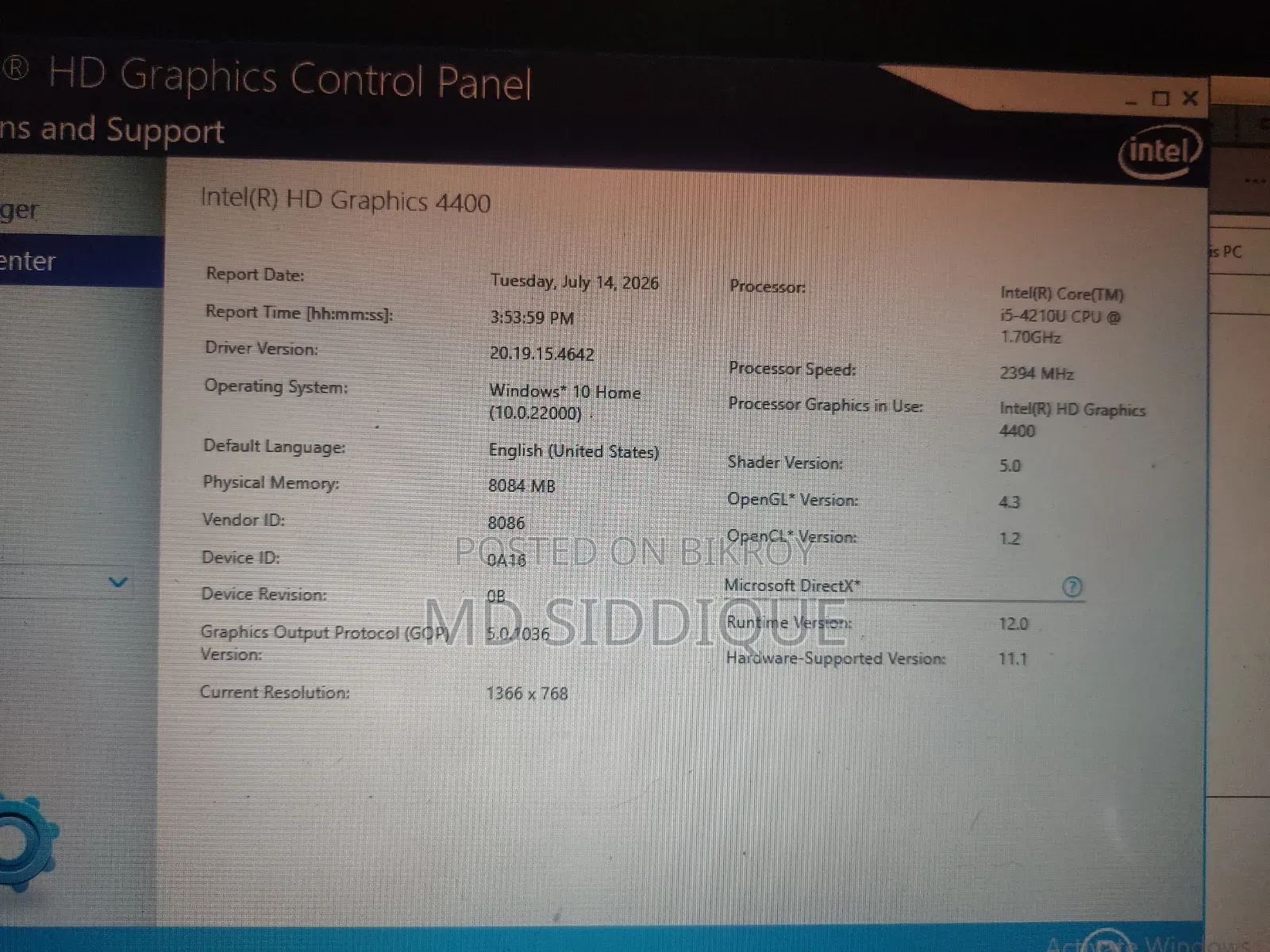 Laptop Lenovo ThinkPad G40 8GB Intel Core I5 SSD 128GB