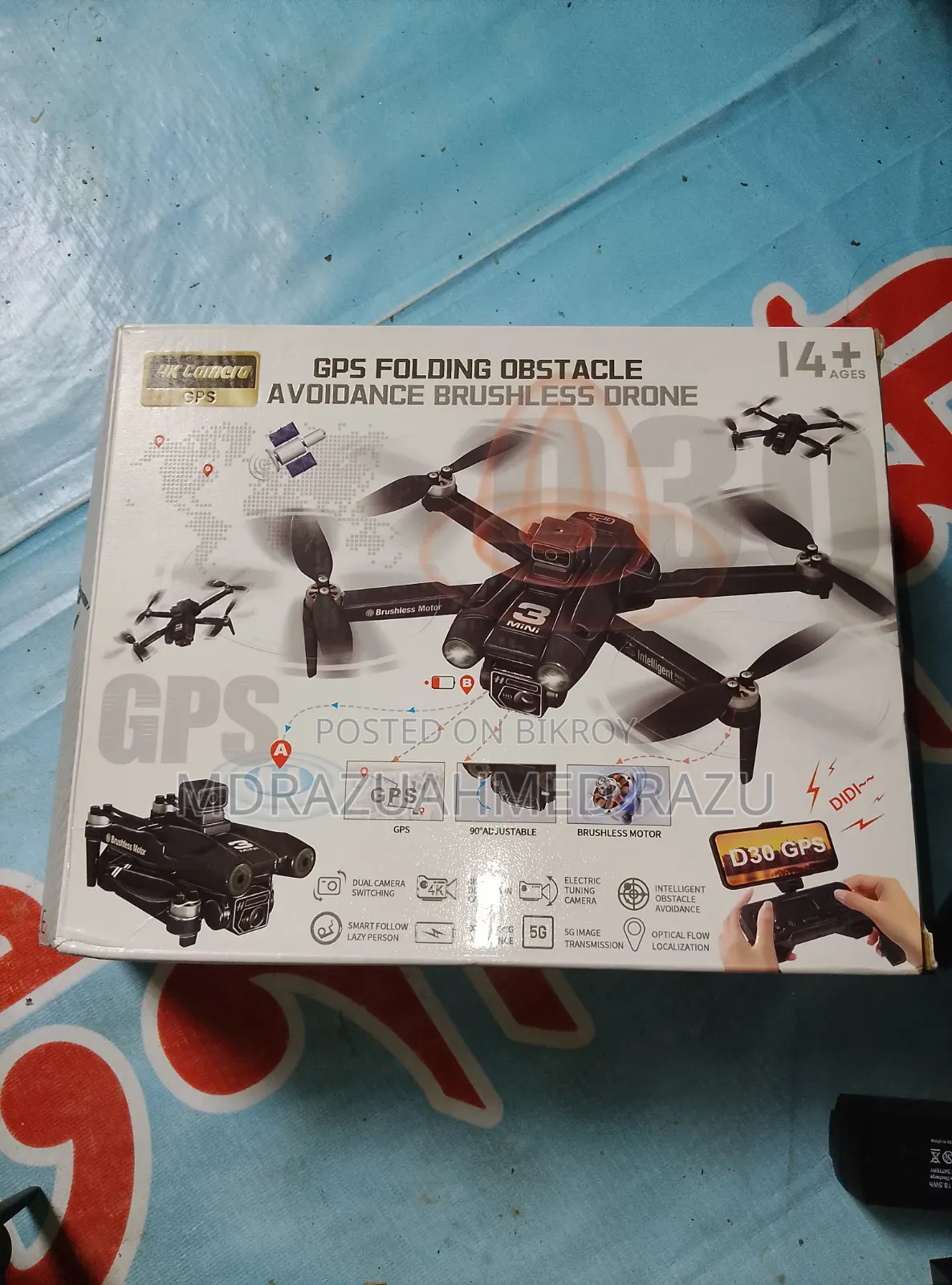 D31 GPS Drone – 29/06/2026. Used for only 16 days, in perfect condition