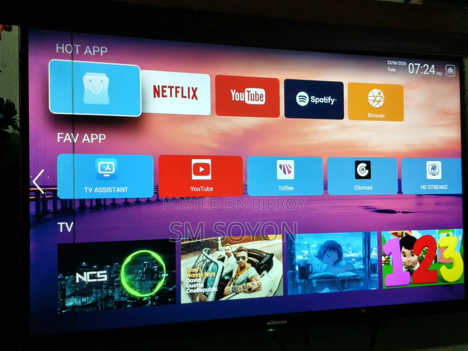 Minister for 32 Inchi Android TV