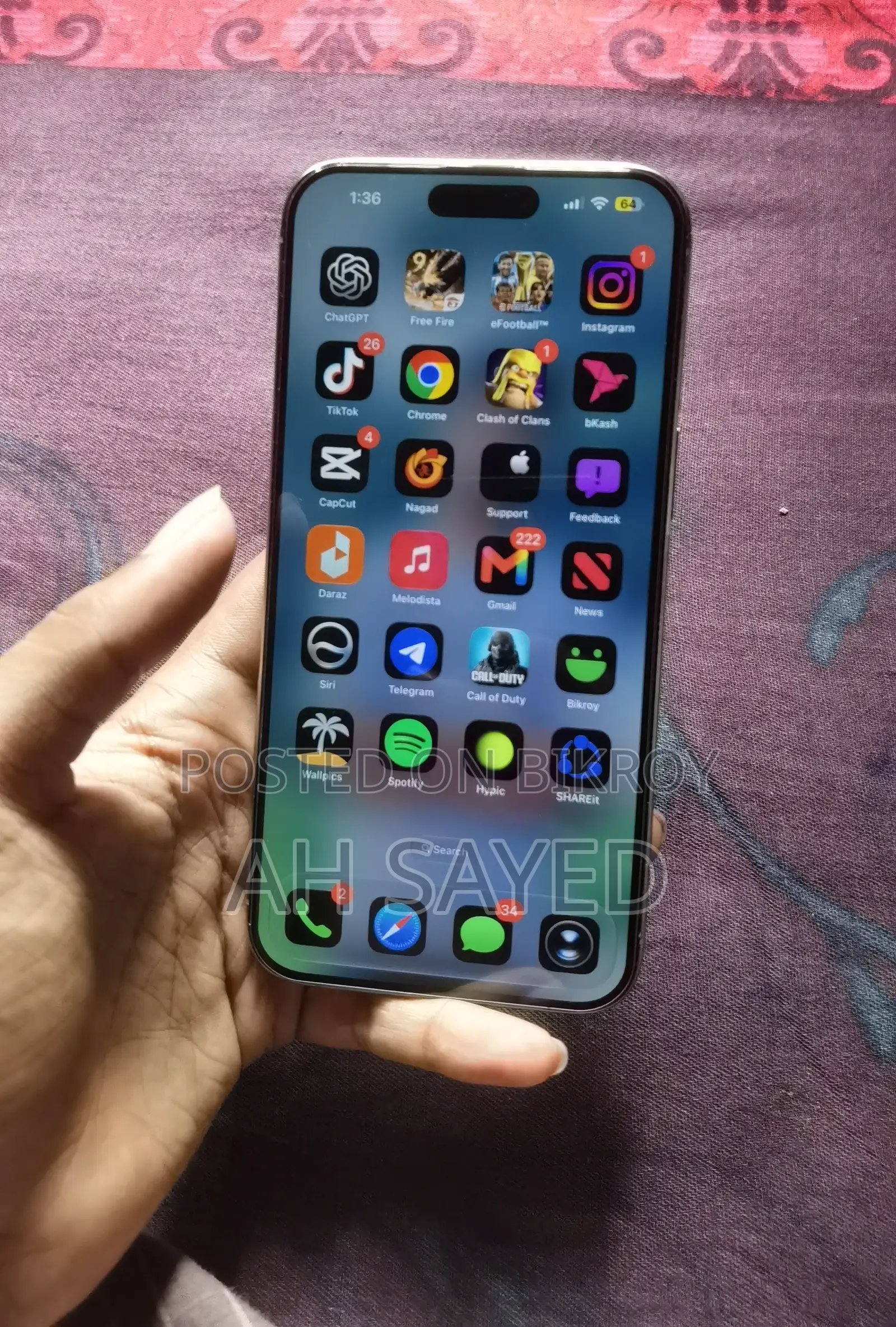 Apple iPhone 15 Pro Max 256 GB Silver