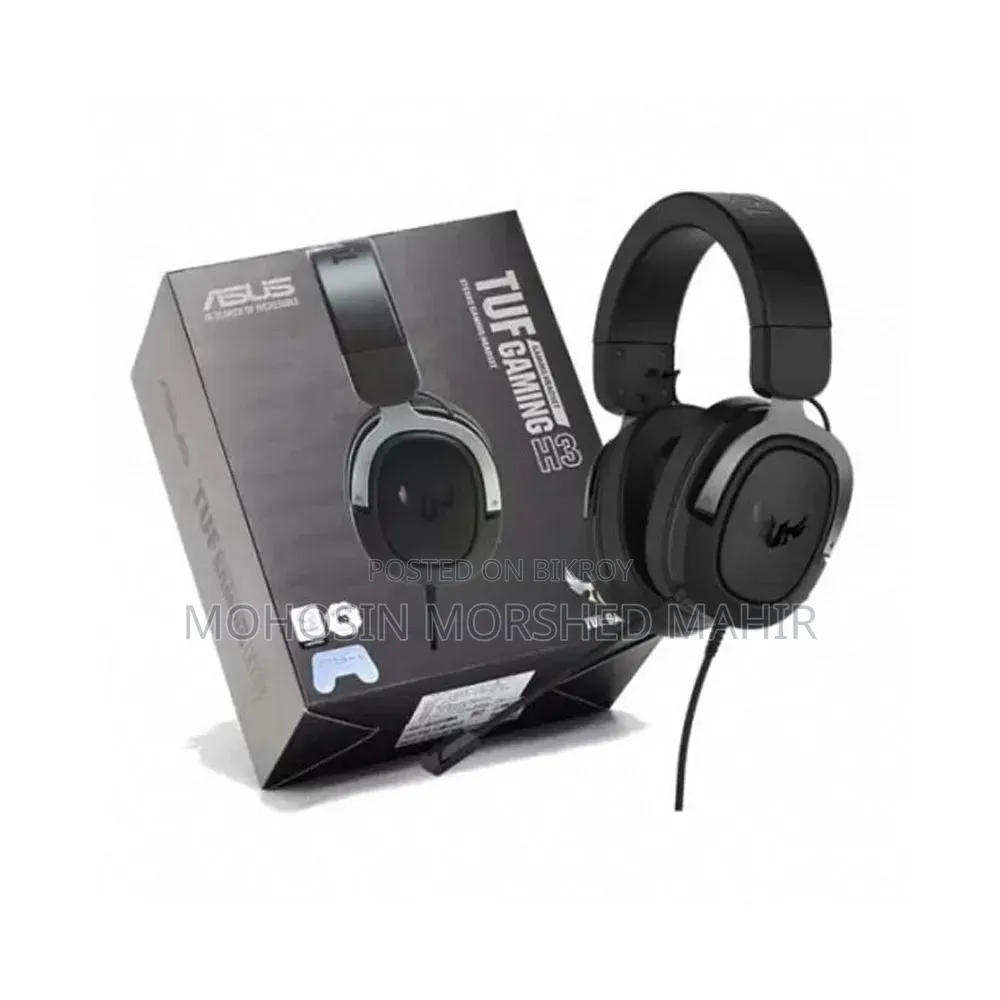 ASUS TUF Gaming H3 7.1 গেমিং হেডসেট (গ্রে এবং গান মেটাল)