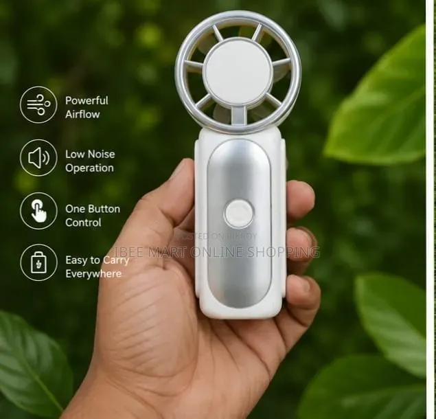 Mini High Speed Handheld Fan | Mini Rechargeable Hand Fan