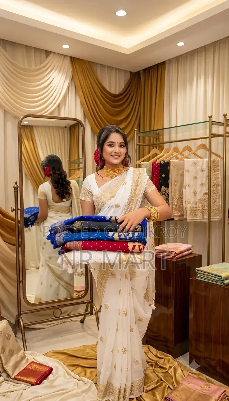 Premium Semi Muslin Saree (with matching blouse piece)