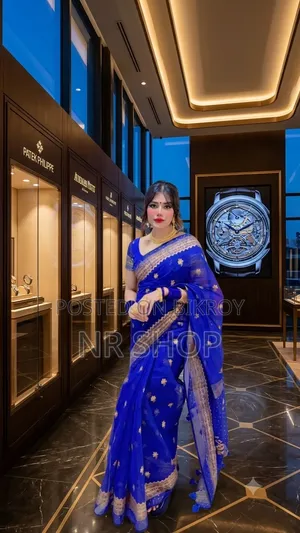 Premium Semi-Muslin Saree (with matching blouse piece)
