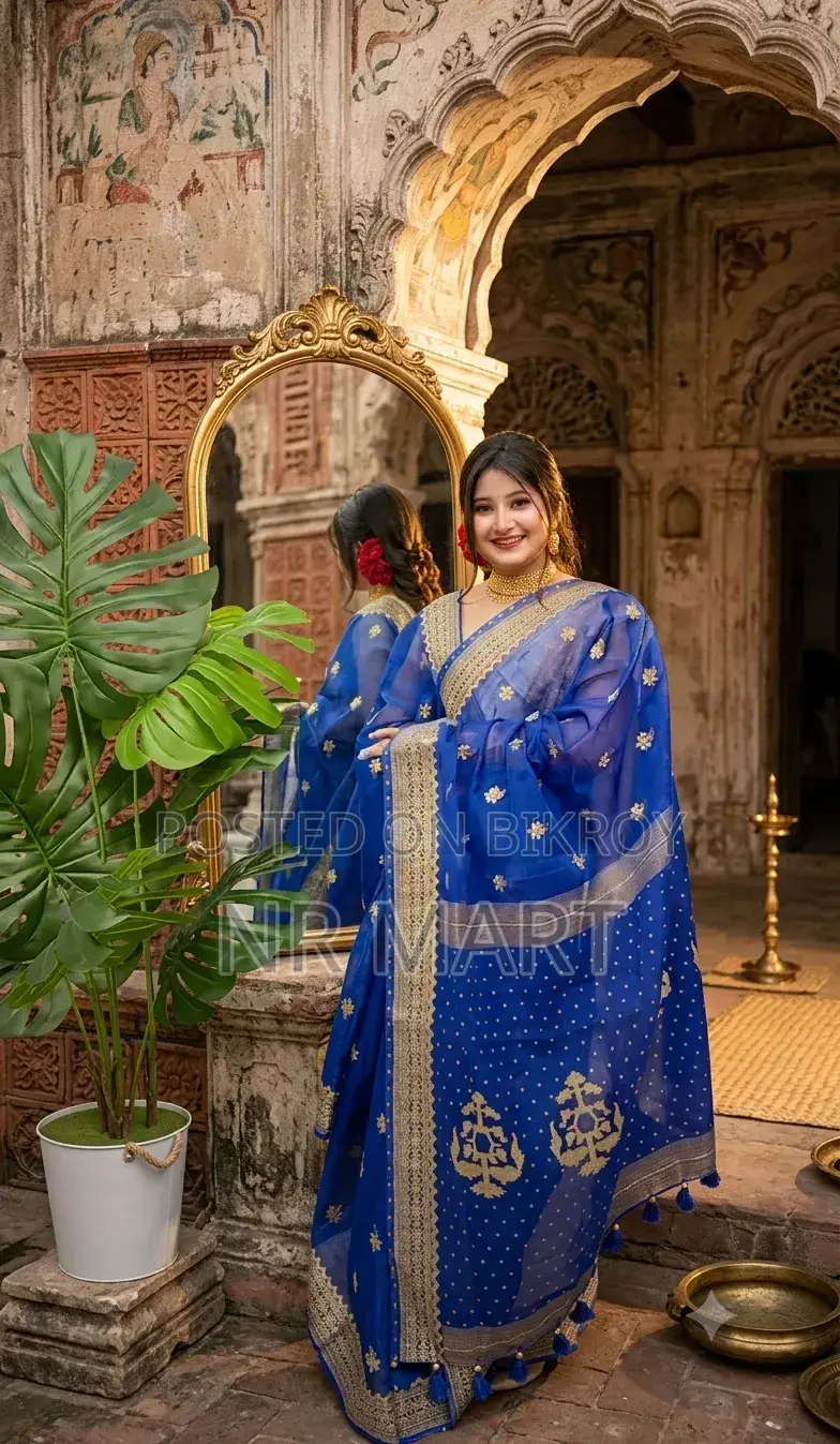 Premium Semi Muslin Saree (with matching blouse piece)