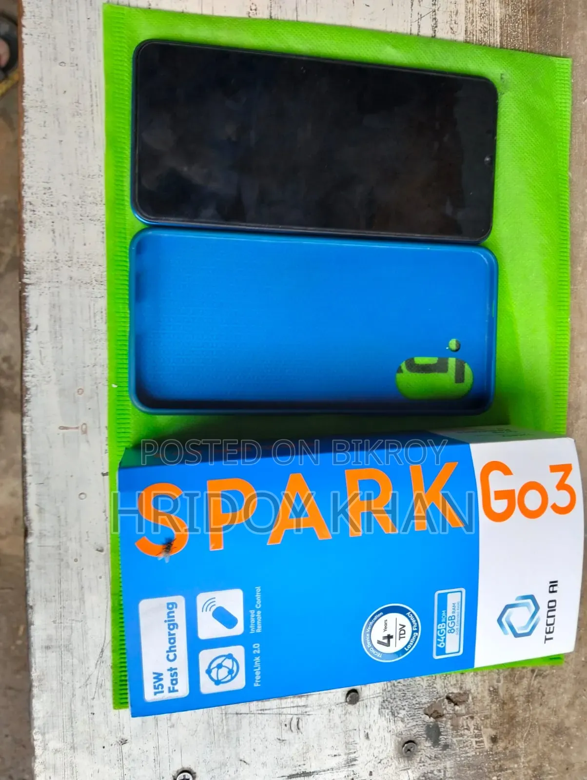 New Tecno Spark Go 3 64 GB Blue