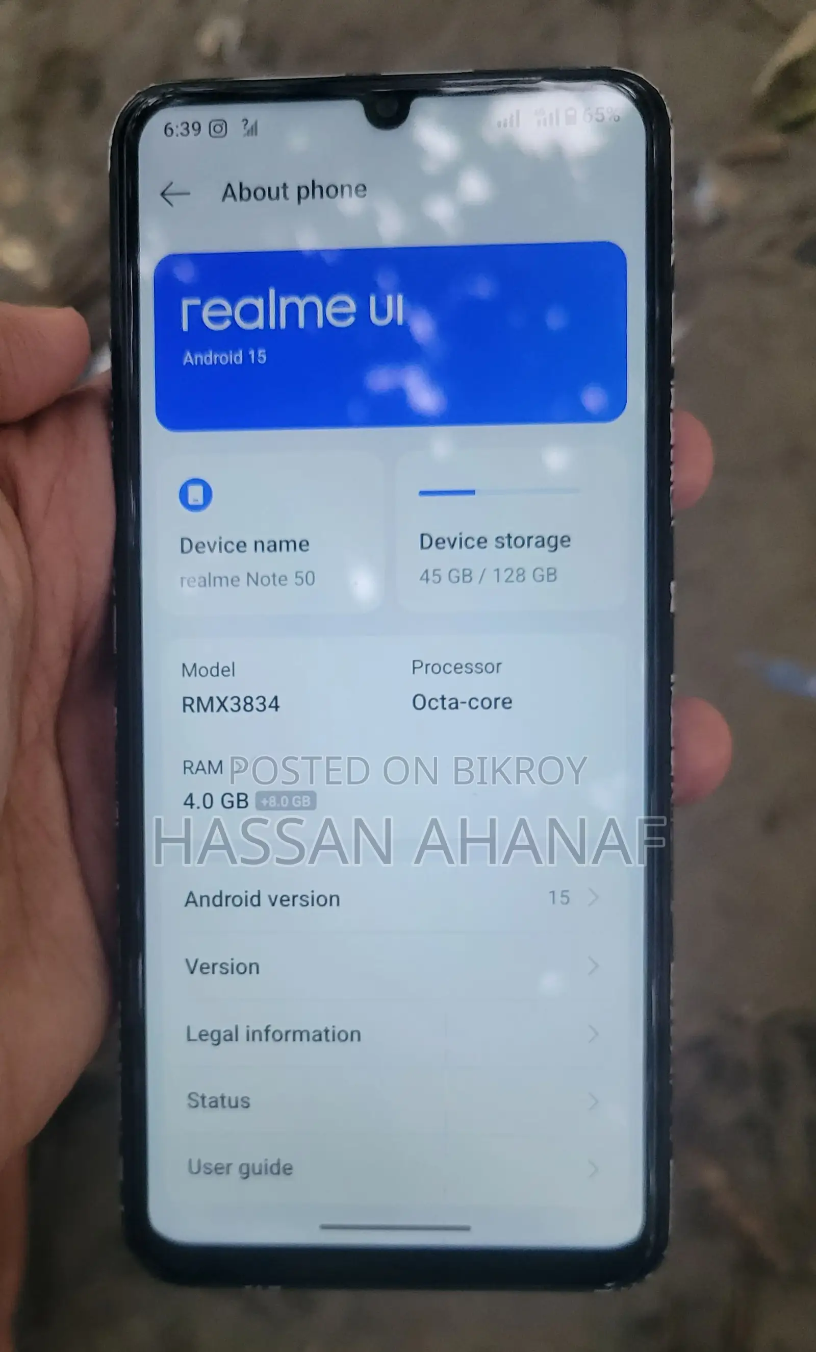 Realme Note 50 128 GB Black