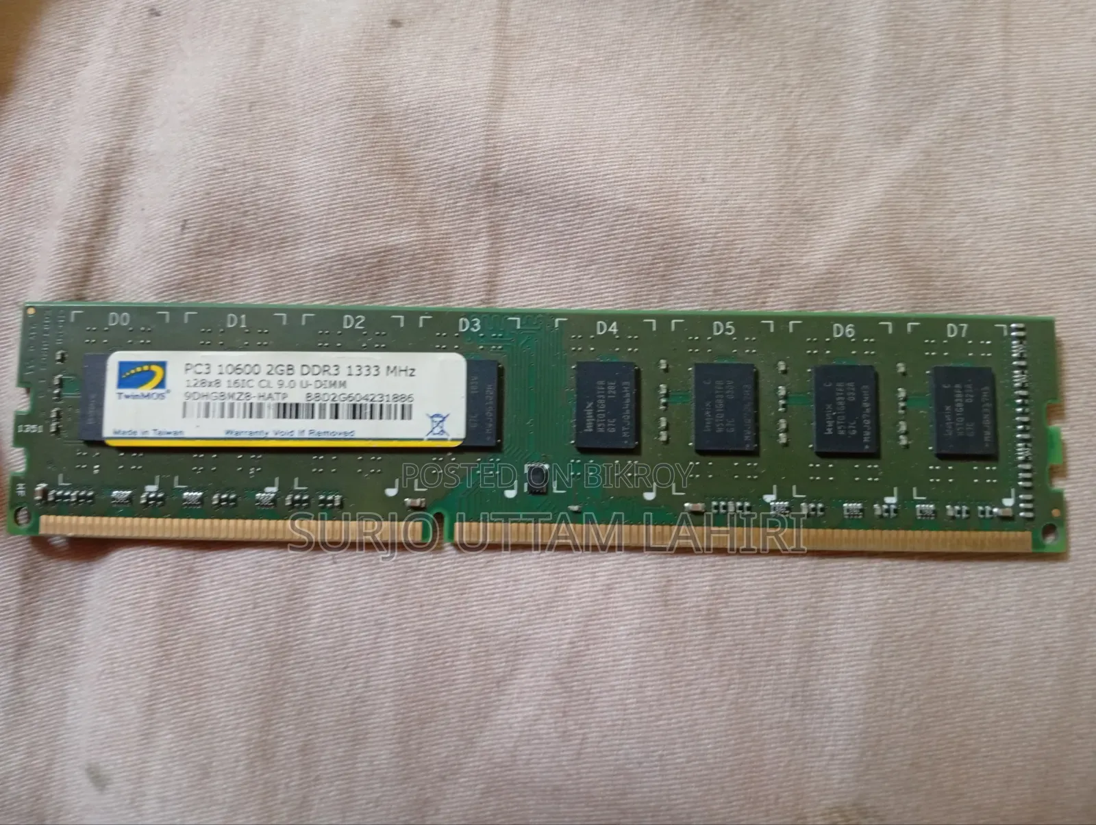 Twinmos Ddr3 2gb 1333mhz