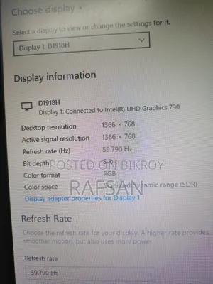 Dell D1918H 18.5 Inch LED Monitor (VGA, HDMI)